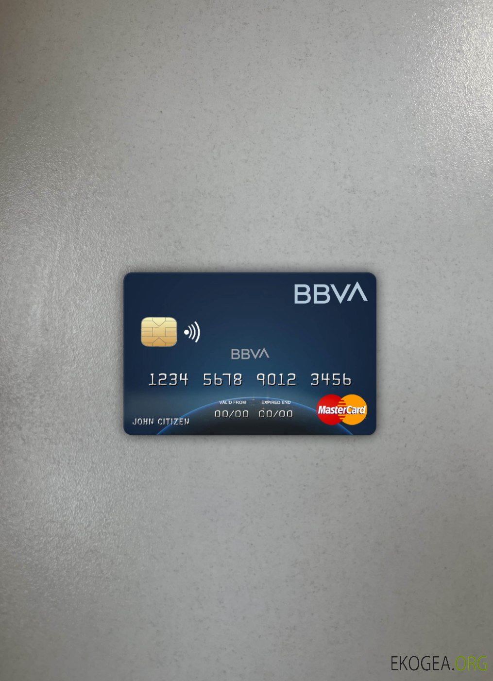 Colombie BBVA banque mastercard photolook recto